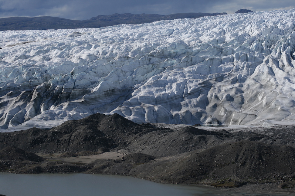 Greenland ice meets land