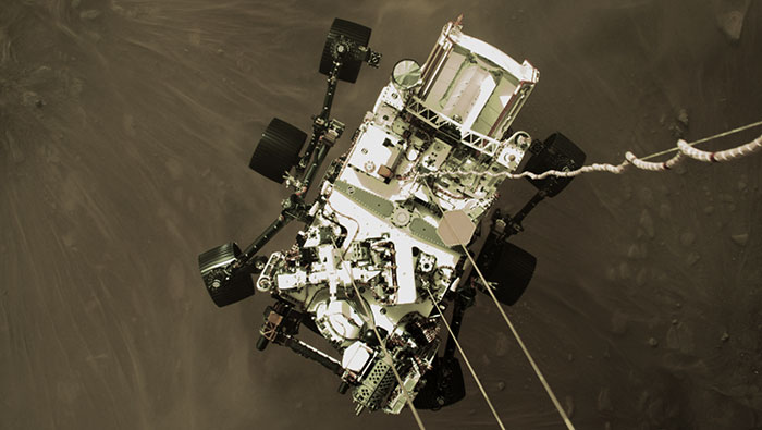 Mars rover Perseverance lands