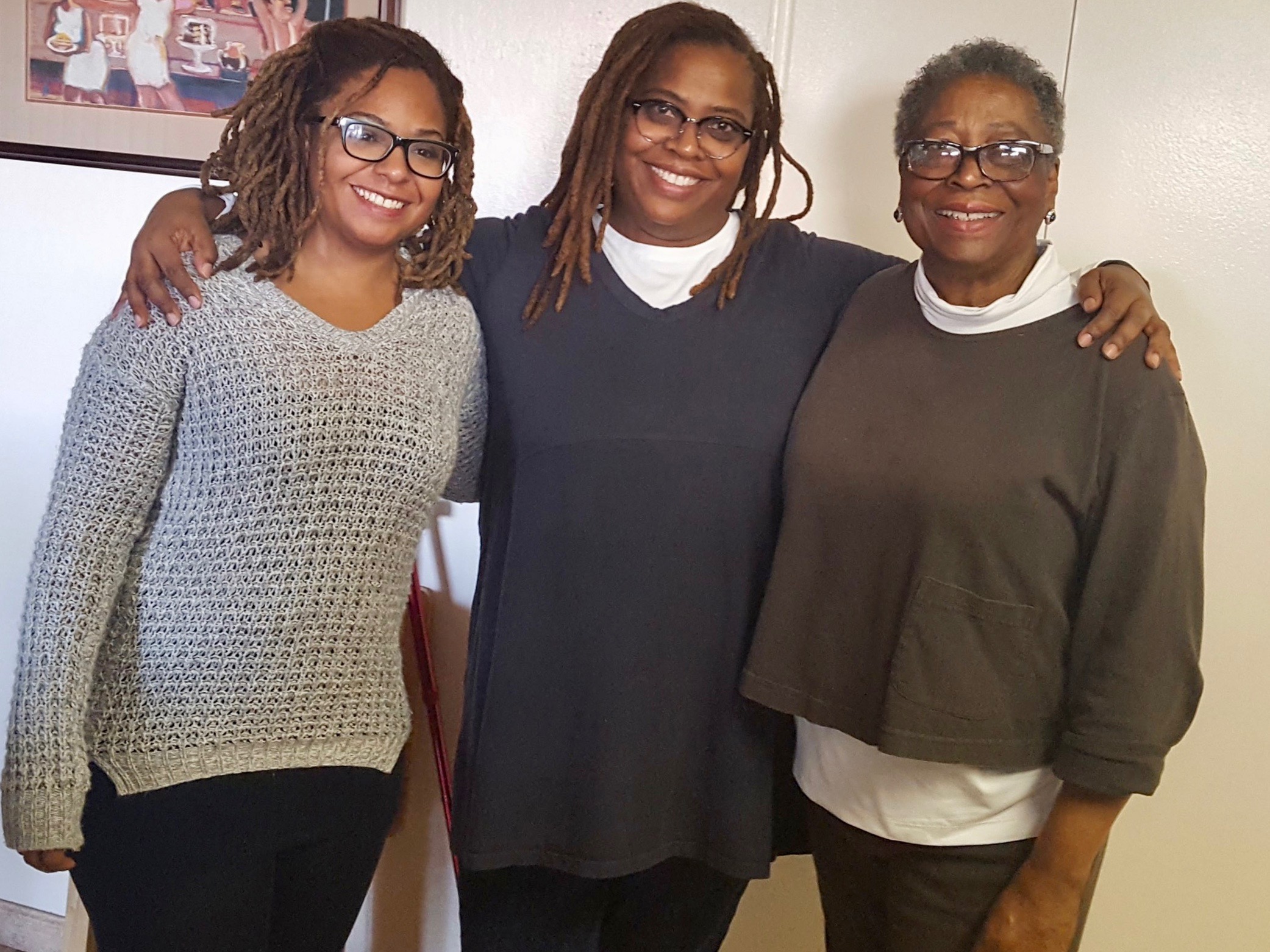 Three generations of women family members who participated in DDT exposure study stand together