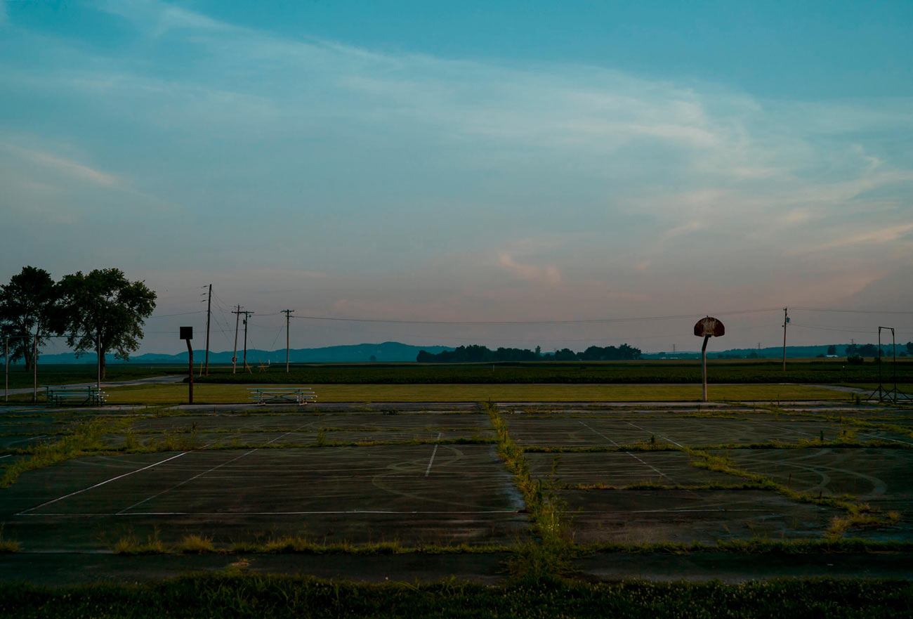 old basketball court