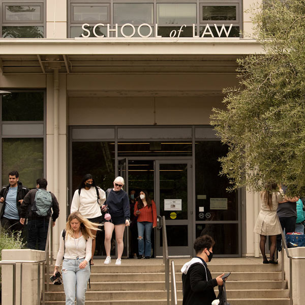 Exterior of King Hall the home of UC davis law school