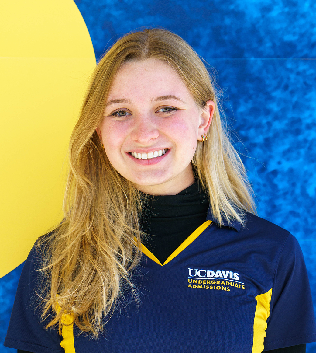 Photo portrait of UC Davis tour guide Michelle Lester