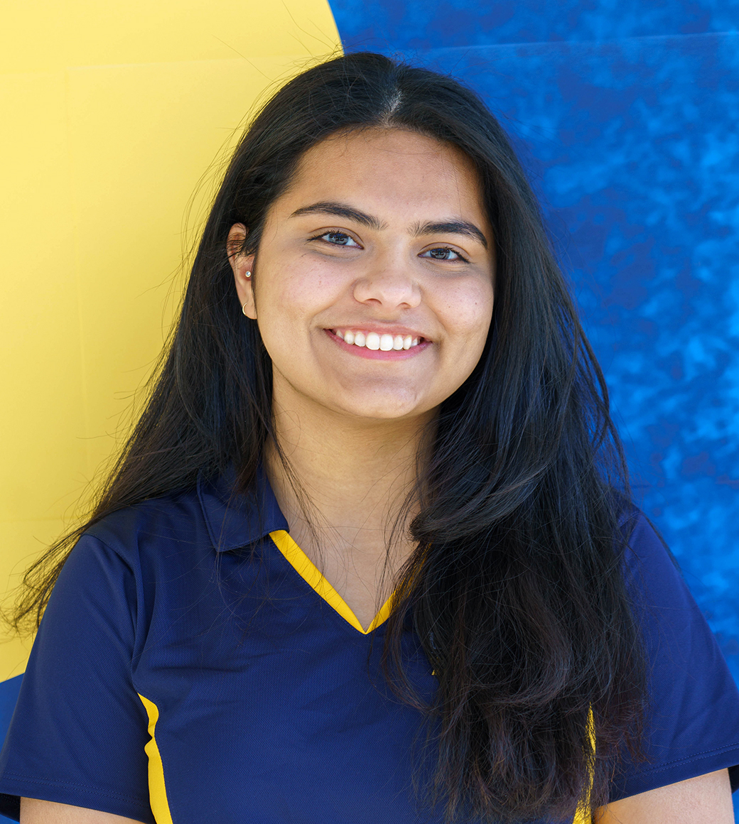 Photo portrait of UC Davis tour guide Neshmia Alam