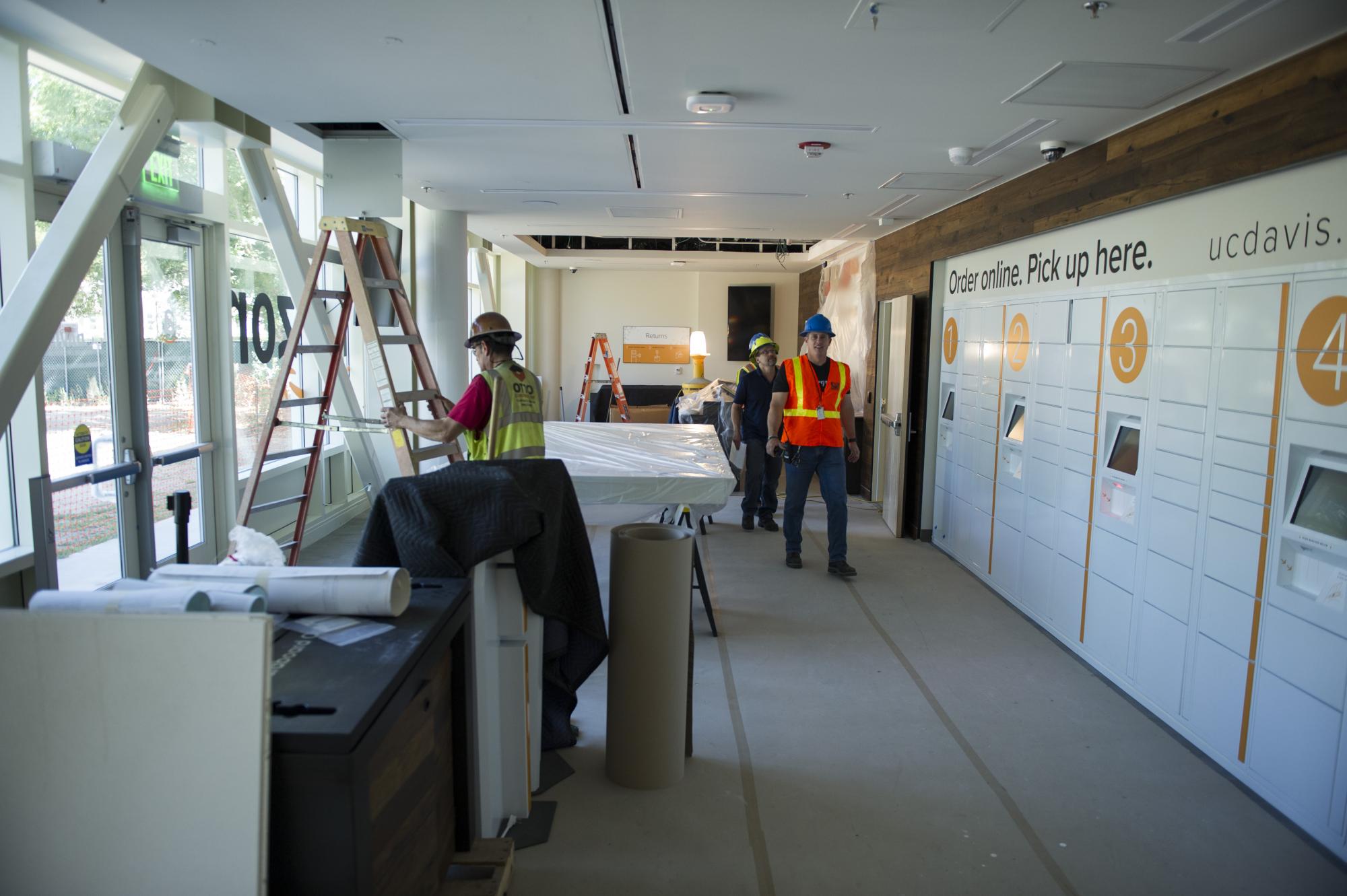 The Amazon@UC Davis counter.