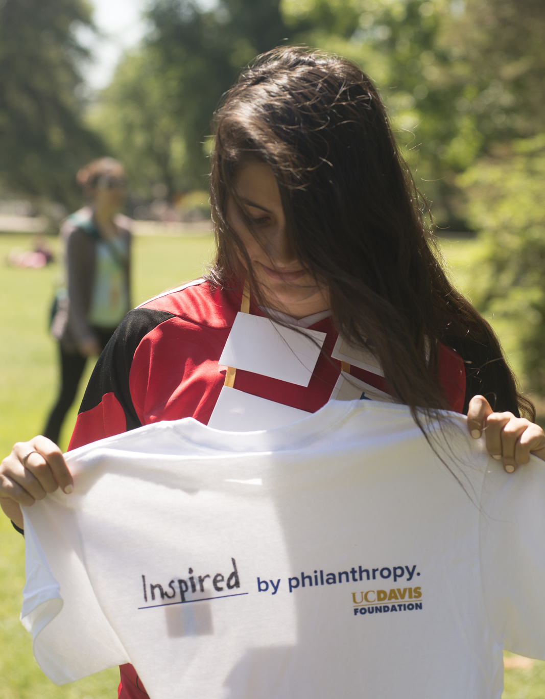 Shrishti Tyagi during the Student Thank-A-Thon on the Quad on Tuesday May 11, 2016.