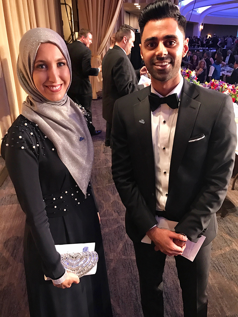 Sawsan Morrar and Hasan Minhaj