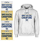 Sweatshirt with UC Davis women's basketball championship logo