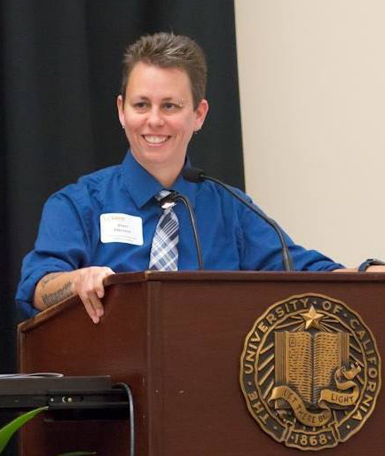 Sheri Atkinson at podium