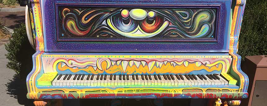 Painted piano