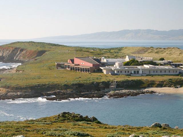 Arial view of Bodega bay marine lab