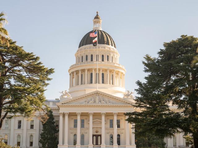 The California Capitol Building in Sacramento, ca