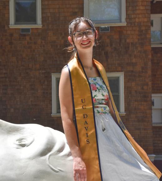 Portrait of UC Davis student Sonora Slater