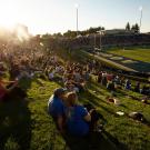 Aggie Stadium during the Homecoming football game.