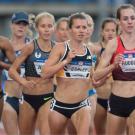 Photo: Kim Conley runs 5,000-meter final.