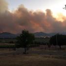 A photo of the County Fire in the distance.