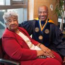 Gloria May and Chancellor Gary S. May.