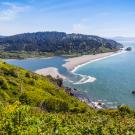 Klamath River empties into Pacific Ocean