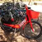 A Jump Bike is rented at UC Davis.