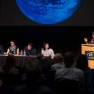 Professor Deb Niemerir at podium during roundtable.