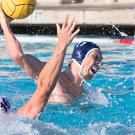 Water polo player Connor Norton in the pool in 2021