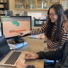 Students view computer screens as they work