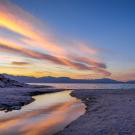 Sundown at Salton Sea