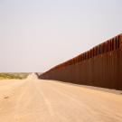 Dirt road near border