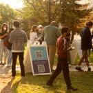 Line outside the ARC for COVID-19 testing 