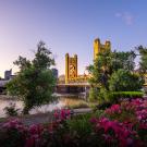 Sacramento Tower Bridge in Spring