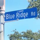 Street signs: "La Rue Road" and "Blue Ridge Road"