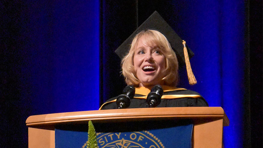 Diane Bryant at podium