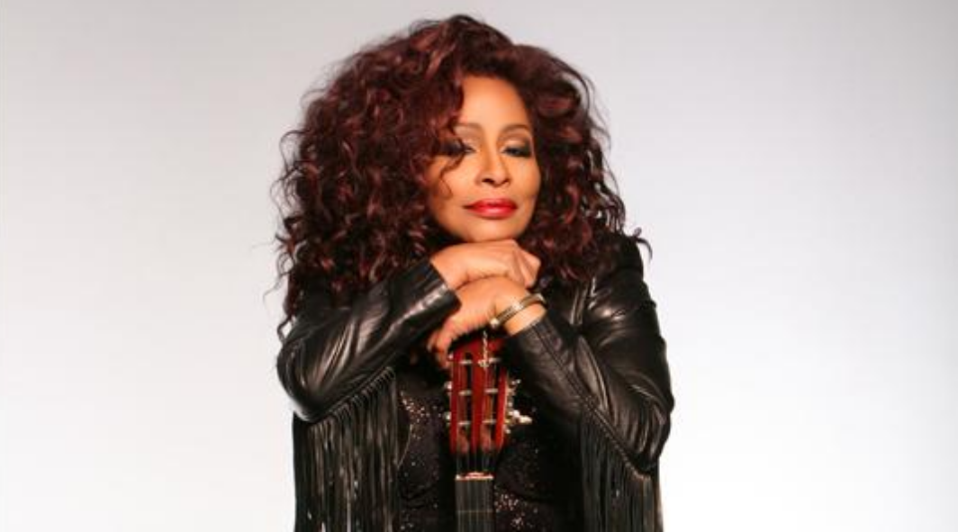 A portrait of Chaka Khan.