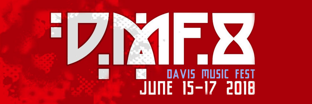 The Davis Music Fest 8 logo.