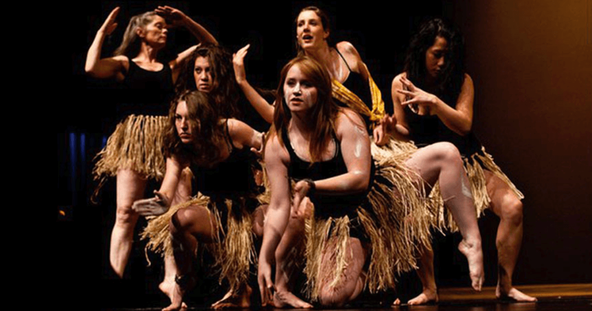 A photo of El Dorado dancers dancing on stage.