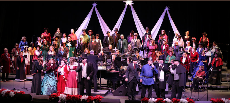 The Placer Pops Chorale performing on stage.