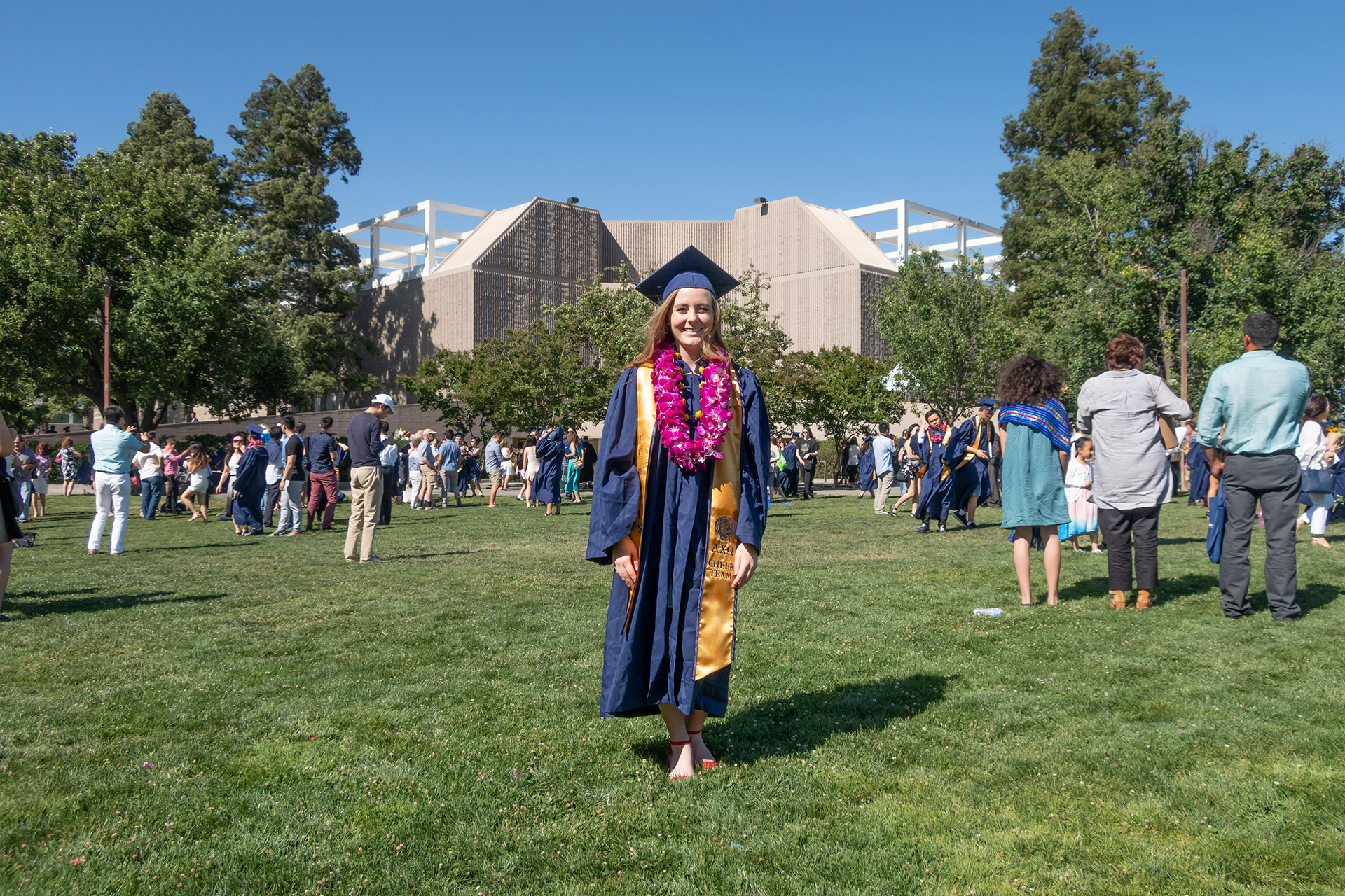 Megan Bull at her UC Davis graduation in 2018
