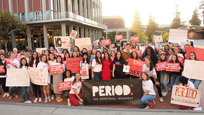 National Period Day rally at UC Berkeley in 2019